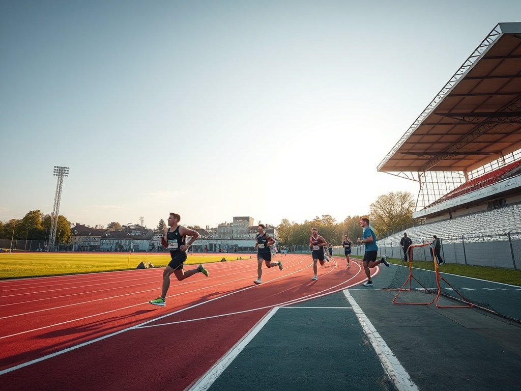 Biegacze podczas 20. Półmaratonu Warszawskiego na tle warszawskich zabytków