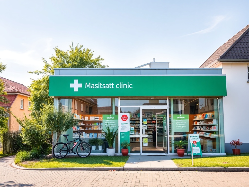 Mapa Warszawy z zaznaczonymi placówkami medycznymi, ilustrująca kolejki do specjalistów w Warszawie