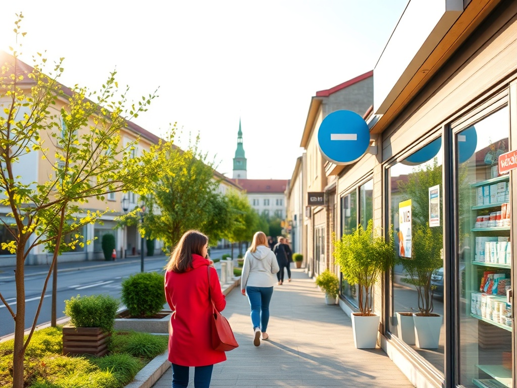 Mapa Warszawy z zaznaczonymi placówkami medycznymi, ilustrująca dostępność specjalistów i kolejki do lekarzy w Warszawie.