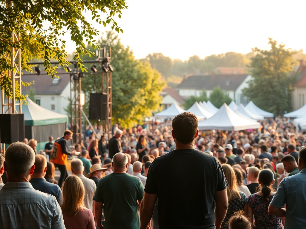 Plakat informujący o wydarzeniach kulturalnych i świątecznych w Warszawie, ilustrujący różnorodność oferty miasta.