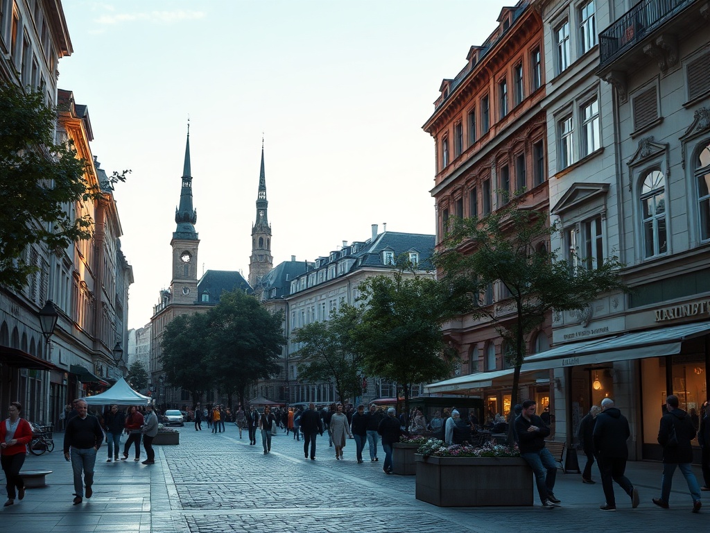 Ilustracja przedstawiająca symboliczne zagrożenie: dzik w mieście i zepsuty pociąg, symbolizujące problemy Warszawy.