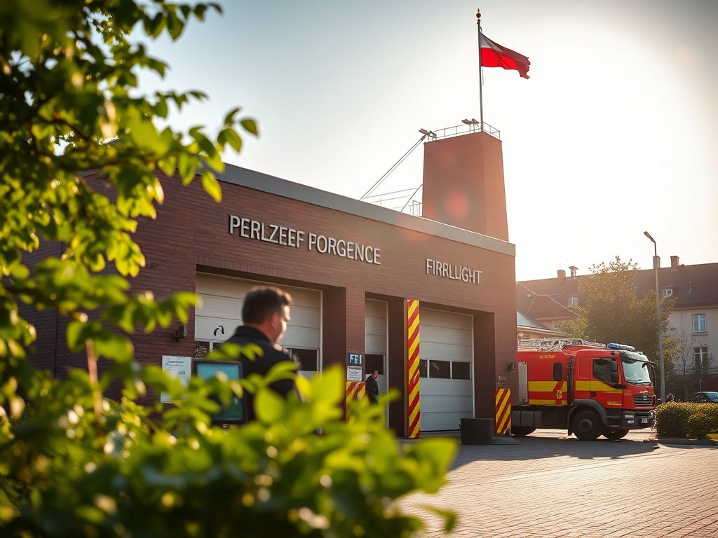 Strażacy walczący z pożarem dzikiego wysypiska i budynków pod Warszawą