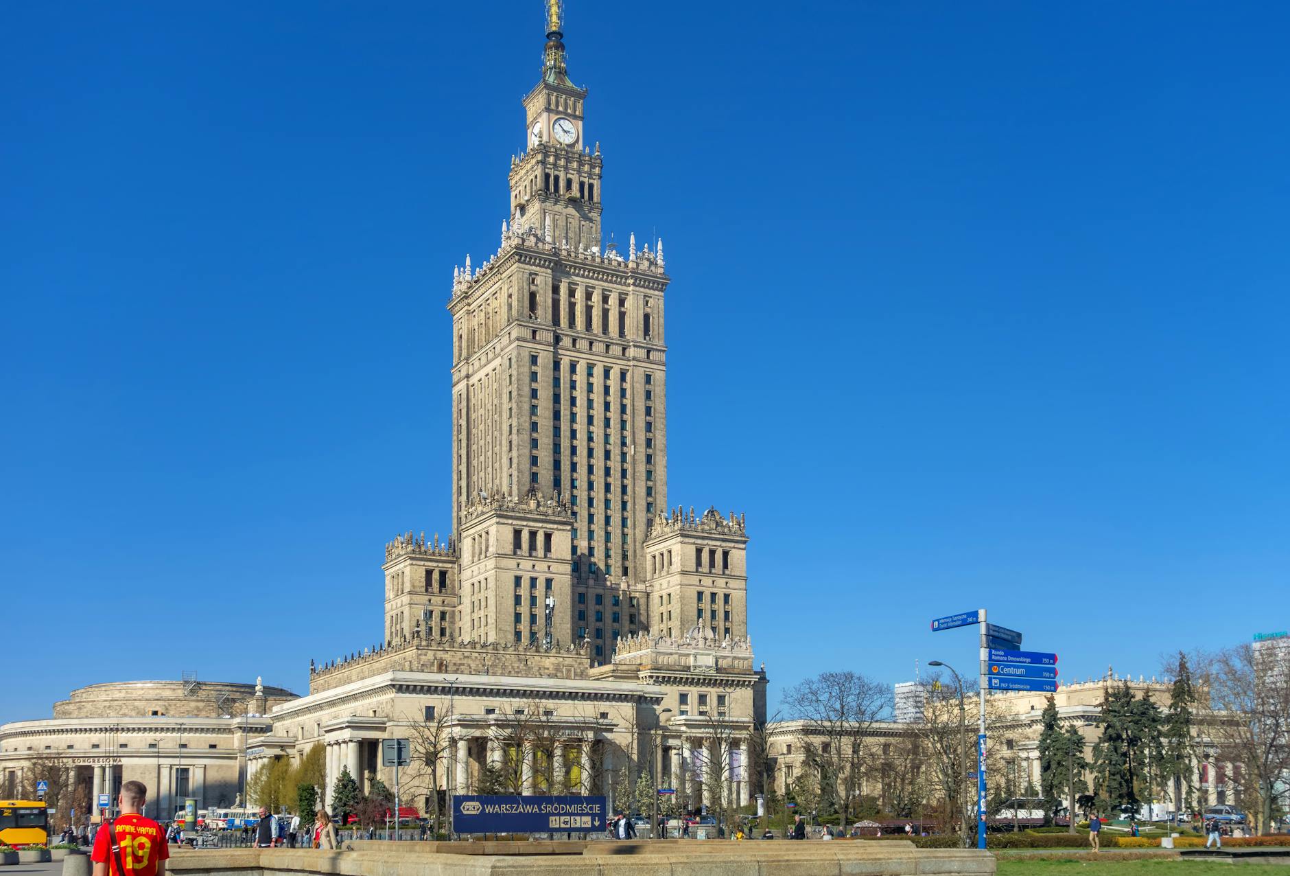 Mapa Warszawy z zaznaczonymi inwestycjami finansowanymi z Funduszy Europejskich